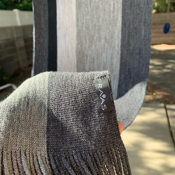 NWT FRAAS 100% wool scarf 63X10 inches - Picture 2 of 9